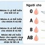 Cho Và Nhận Của Các Nhóm Máu